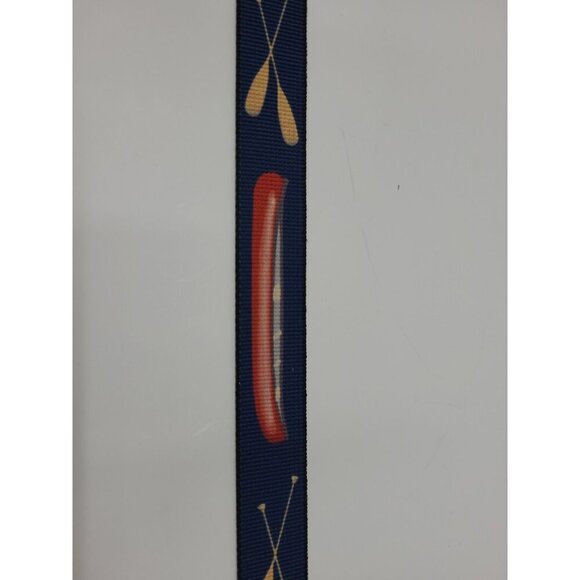 Thomas Bates Nylon Hiking Belt Adjustable Canoe Theme Made in USA - Picture 4 of 6